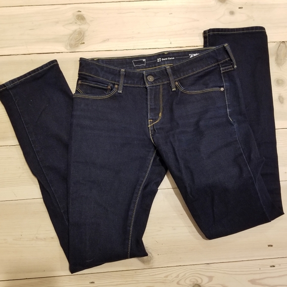 LEVIS Demi Curve straight stretch jeans blue denim - Picture 4 of 6